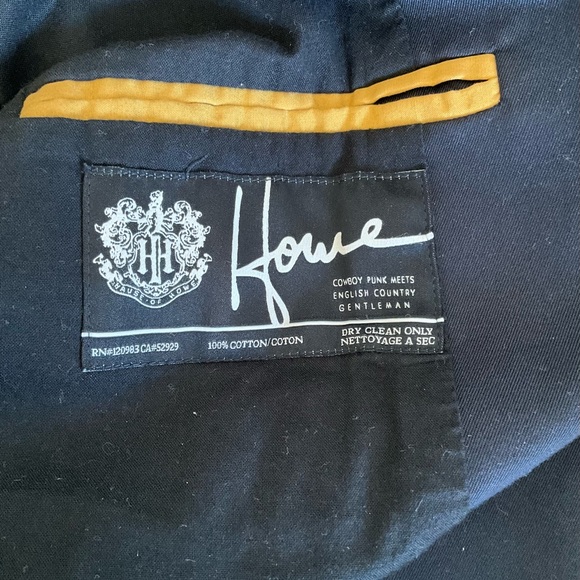 Howe Black Men’s Blazer Jacket with decorative lining - Size 48 - Picture 11 of 11